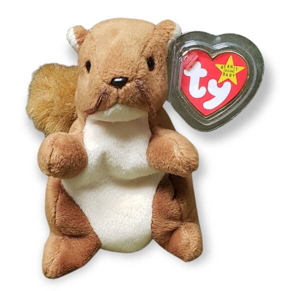 TY Beanie Babies Nuts The Squirrel • Plush - Picture 1 of 7
